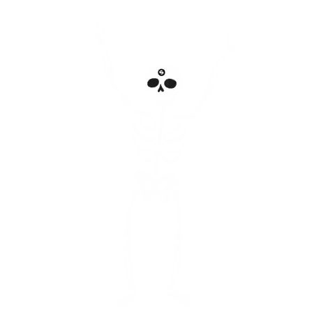 Skull and Playing Cards Drawing