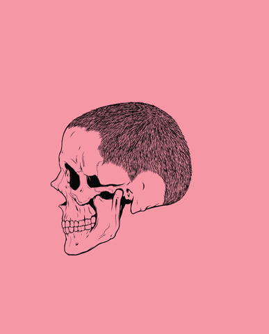 Skull Crushers With Hair GIF