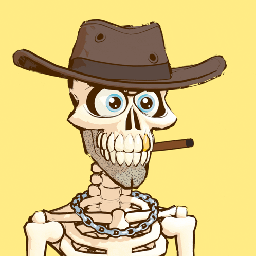 Skull Meme Howdy Skeleton GIF