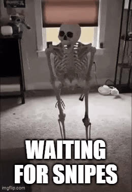Skull Waiting For Snipes Meme GIF