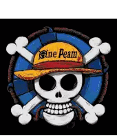 Skull Wearing Yellow Hat Saying One Peam
