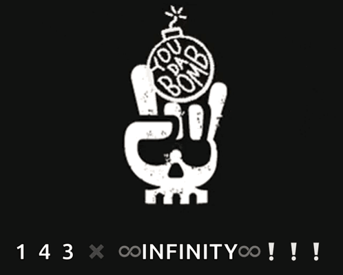 Skull With 143 X Infinity GIF