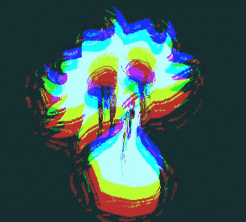 Skull with Rainbow Colors