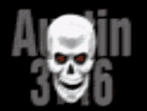 Skull With Red Eyes Austin 316 GIF