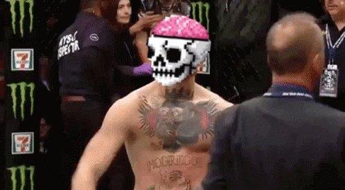 Skulled Conor Mcgregor Walk GIF