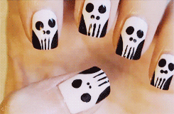 Skulls Nail Design GIF