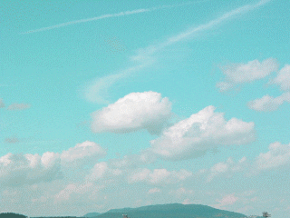 Sky Fluffy White Clouds GIF