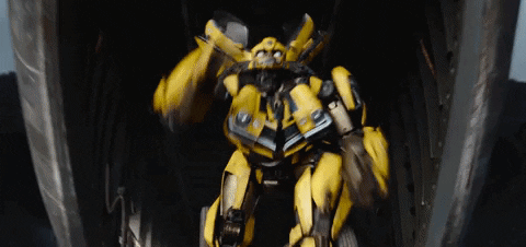 Skydiving Bumblebee Transformers GIF