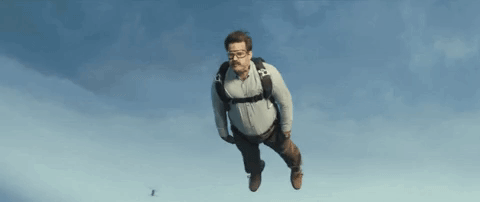 Skydiving Peter Deadpool GIF