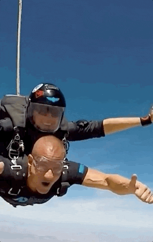 Skydiving Shooting Like Gun GIF