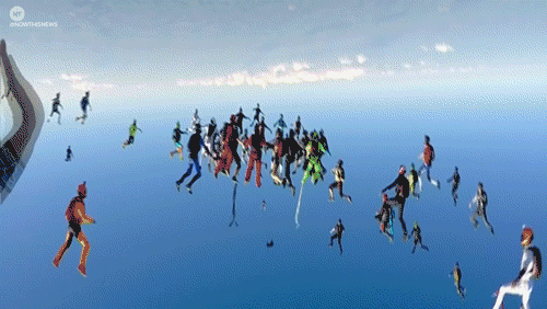 Skydiving World Records GIF