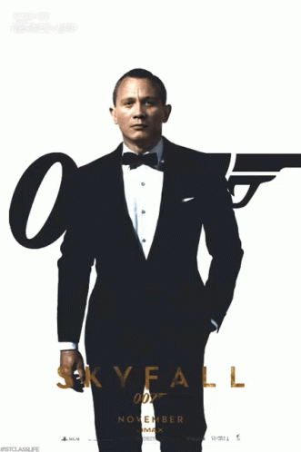 Skyfall Man in Tuxedo and Bow Tie