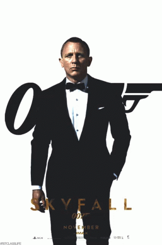 Skyfall Man in Tuxedo and Bow Tie