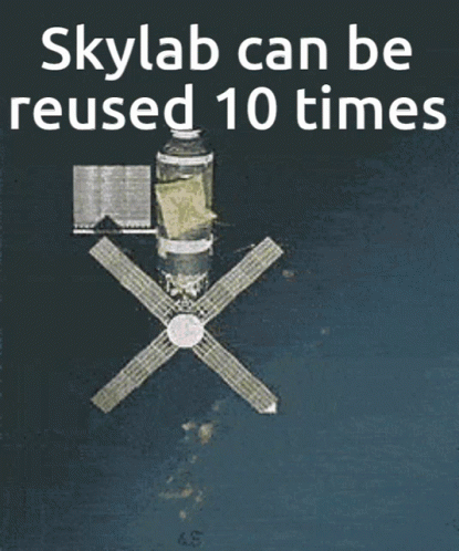 Skylab Satellite in Space
