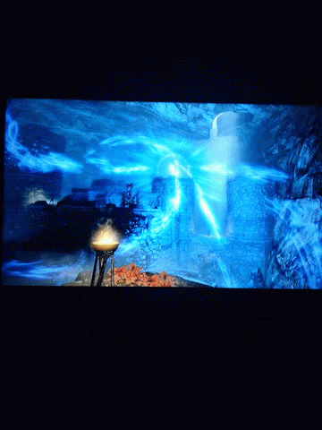 Skyrim Blue Flames GIF