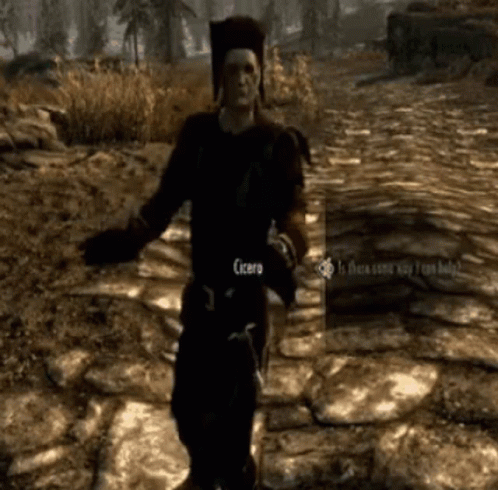 Skyrim Cicero Dance GIF