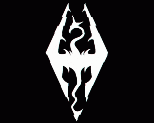 Skyrim Glitch Logo GIF