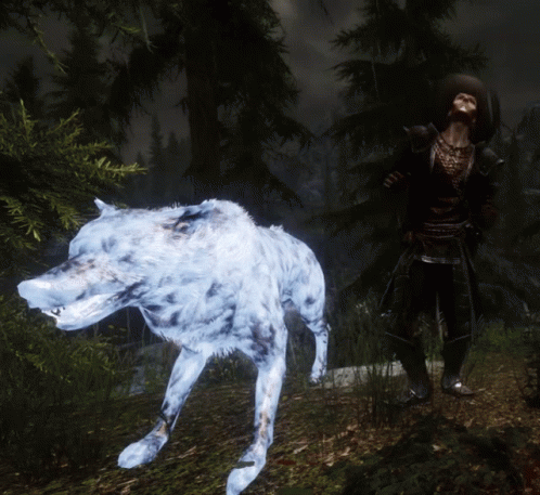 Skyrim Nexus Wolf GIF