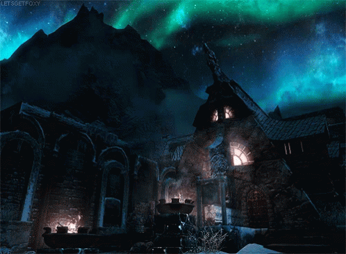 Skyrim Northern Lights GIF