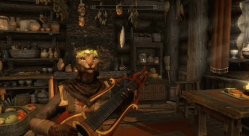 Skyrim Song Lute GIF