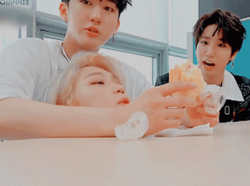 Skz Cute Eating Snack GIF