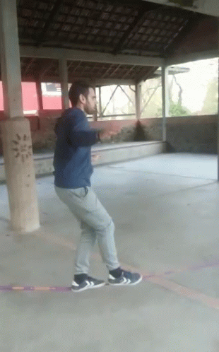 Slacker Rope Walking Guy GIF