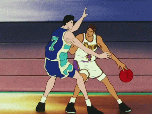 Slam Dunk Akira Sendo Vs. Shohoku GIF