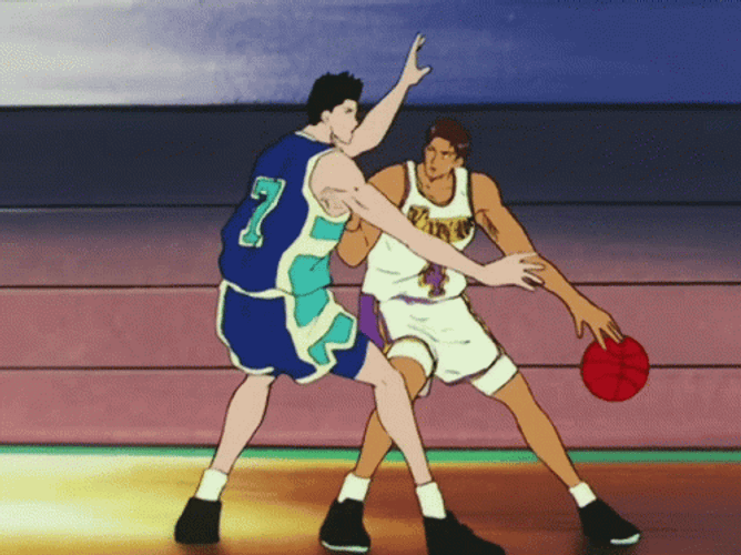 Slam Dunk Akira Sendo Vs. Shohoku GIF