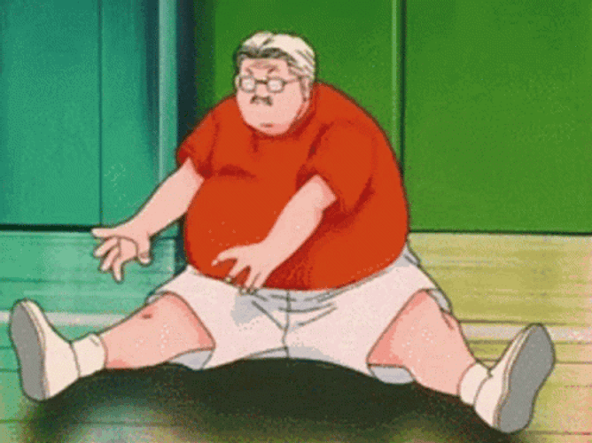 Slam Dunk Anzai Mitsuyoshi Working Out GIF