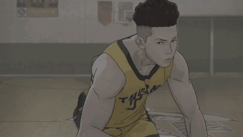Slam Dunk Miyagi Black And White Animation GIF