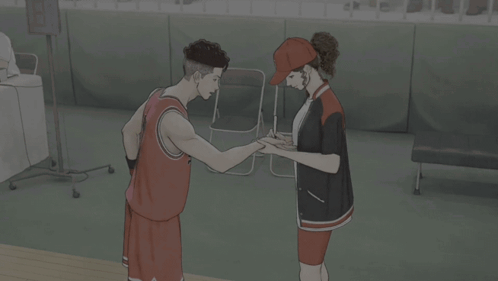 Slam Dunk Ryota Miyagi Ayako Signature GIF