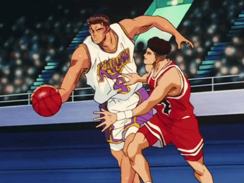 Slam Dunk Ryota Miyagi Crazy Defense GIF