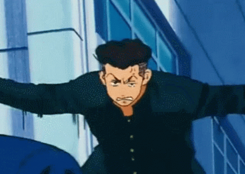 Slam Dunk Ryota Miyagi Funny Kick GIF