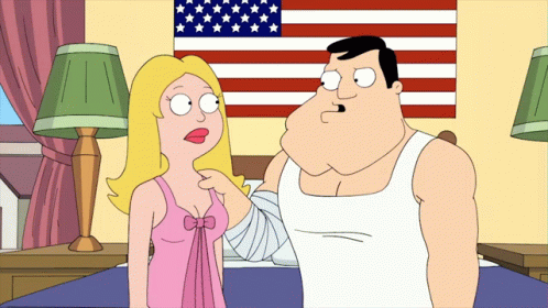 Slap Fight American Dad Funny GIF