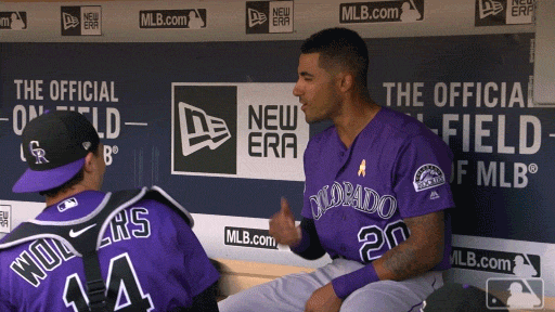 Slap Fight Colorado Rockies Mlb GIF