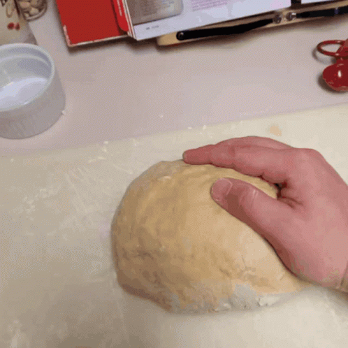 Slapping Knead Dough GIF