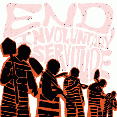 Slavery Involuntary Servitude Pink Text GIF