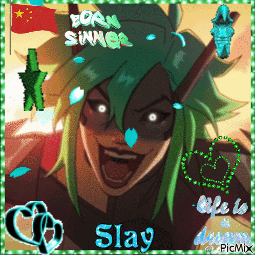 Slay Cartoon Character