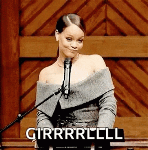 Slay Rihanna Girl Hair Flip GIF