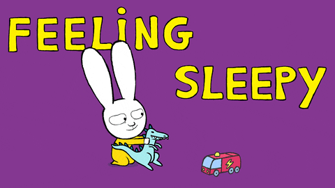 Sleep Cute Bunny Simon Feeling Sleepy Moments GIF
