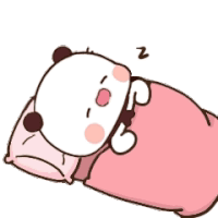 Sleep Cute Dudu In A Pink Blanket GIF