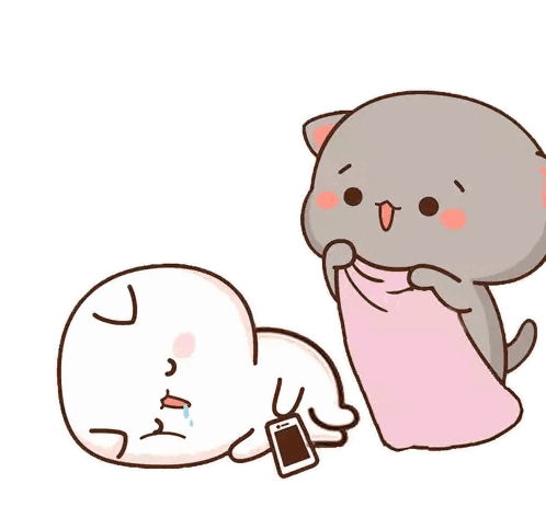 Sleep Cute Moments Goma Putting Blanket Over Peach GIF