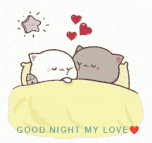 Sleep Cute Peach And Goma Goodnight My Love GIF