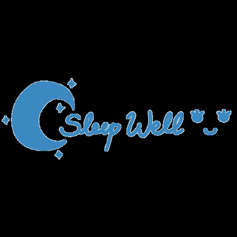 Sleep Well Cute Blue GIF
