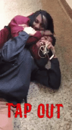 Sleeper Hold Playful Choke Tap Out GIF