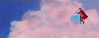 Sleeping Beauty On Clouds GIF