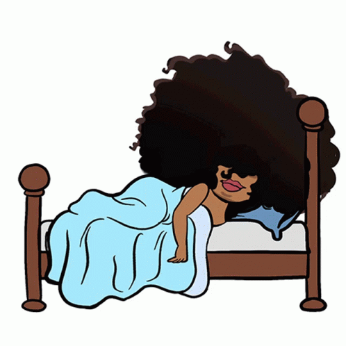 Fluffy Hair Sleeping Beauty GIF