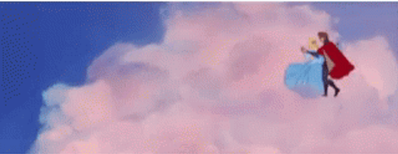 Sleeping Beauty On Clouds GIF