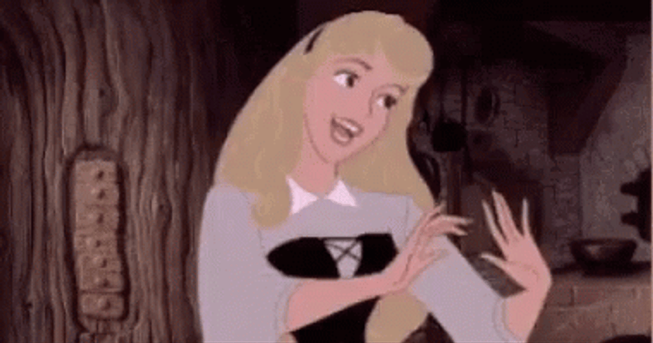 Sleeping Beauty Turning Around GIF