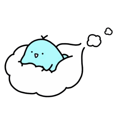 Sleeping Bird on Cloud